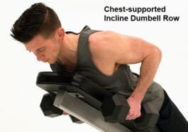 chest supported incline dumbbell row
