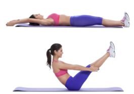 double leg lift and head lift exercise