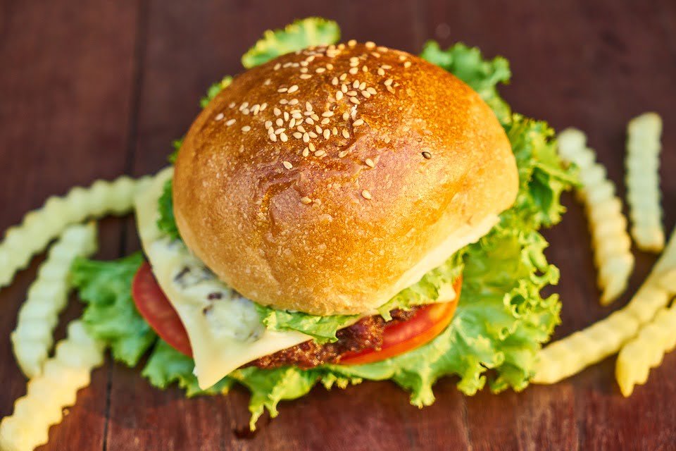 home made mix vegetable burger low sodium fast food options