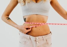 thin girl measuring waist Rybelsus and Phentermine topiramate Qysmia