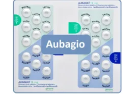 Aubagio (Teriflunomide) uses dose moa side effects