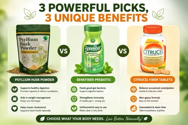 psyllium vs benefiber vs citrucel