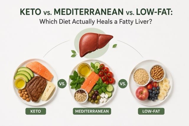 Keto vs. Mediterranean vs. Low-Fat: Which Diet Actually Heals a Fatty Liver?